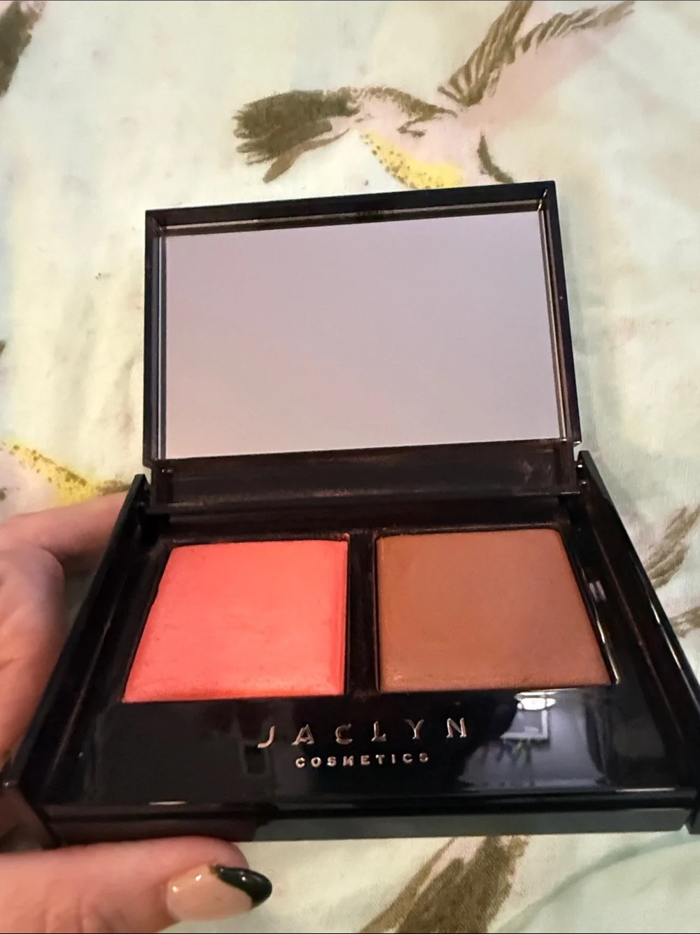 Jaclyn Women’s Bronzer & Contour Palette - Black with Rose Gold Accents